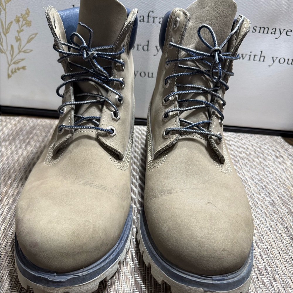 Timberland Premium Men's Gray Lace-Up Boots SZ 10 **Great condition** Box6